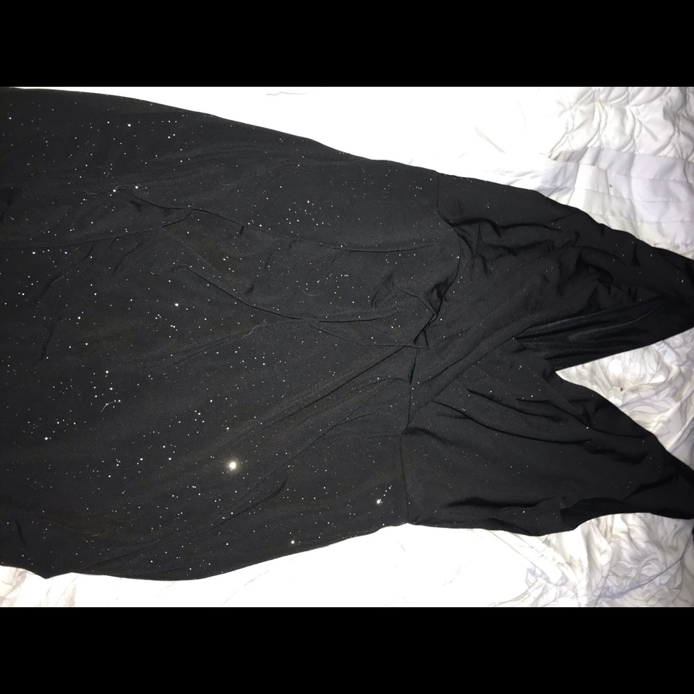 black sparkly prom dress